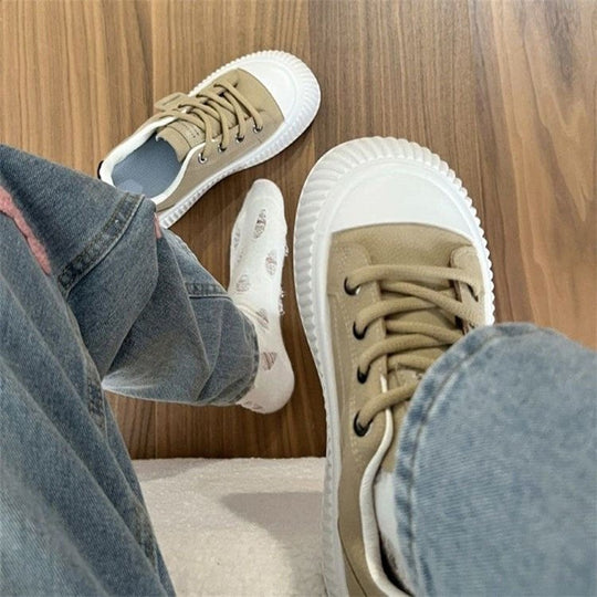 Damen modische Sneakers mit komfortablem Plateau und sportlichem Design EB