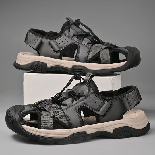 Herren Sportliche Sandalen mit rutschfester Sohle und verstellbarem Riemen EB