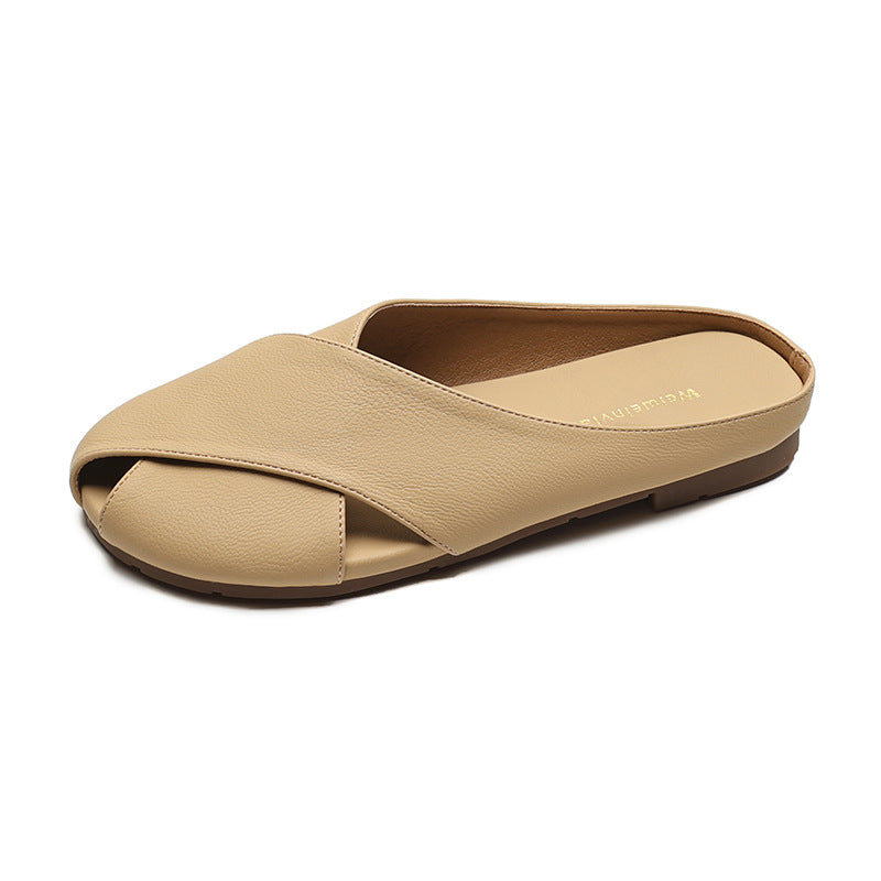 Damen elegante Clogs mit modischem Kreuzband-Design EB