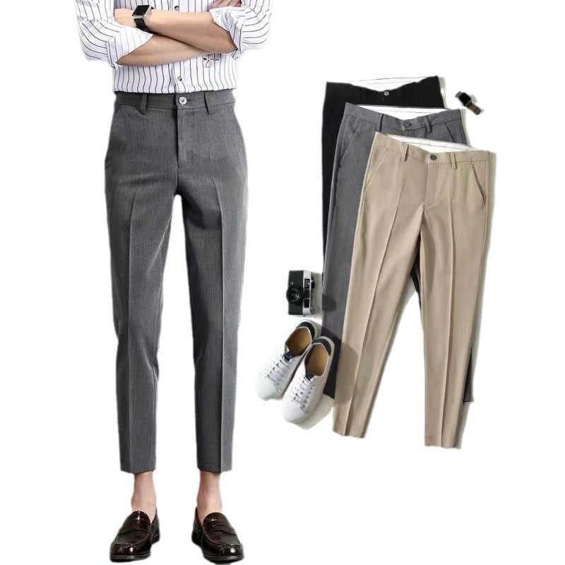 Herren klassische Chino-Hose mit eleganter Passform und subtilen Details EB