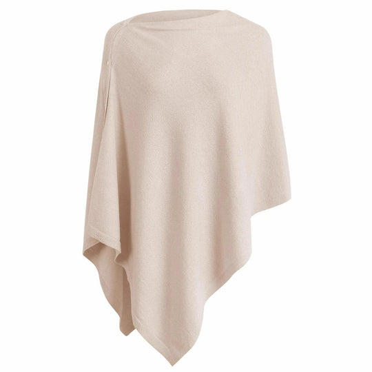 Damen vielseitiger Poncho aus hochwertiger Materialmischung EB