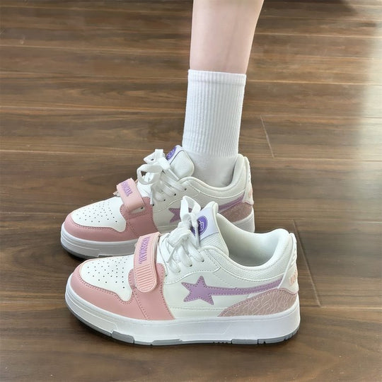 Damen Sportliche Sneakers mit strapazierfähigem Obermaterial und rutschfester Sohle EB