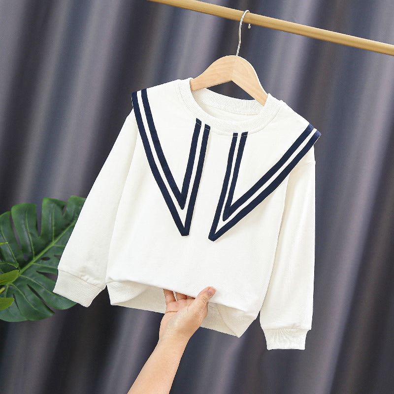 Damen Sweatshirt mit maritimem Kragen EB
