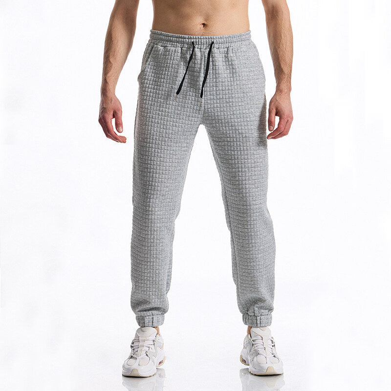 Herren bequeme Sweatpants mit hohem Bund und elastischem Komfort EB