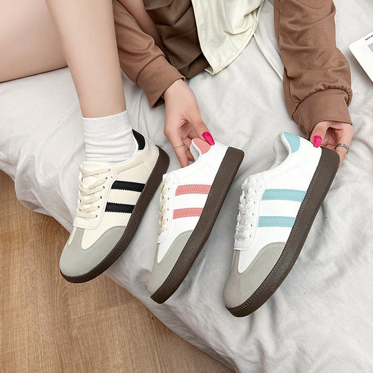 Damen Sportliche Freizeit-Sneakers mit atmungsaktivem Obermaterial und gepolsterter Sohle EB
