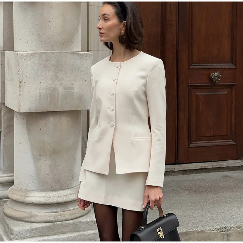 Damen Eleganter Tailored Blazer EB