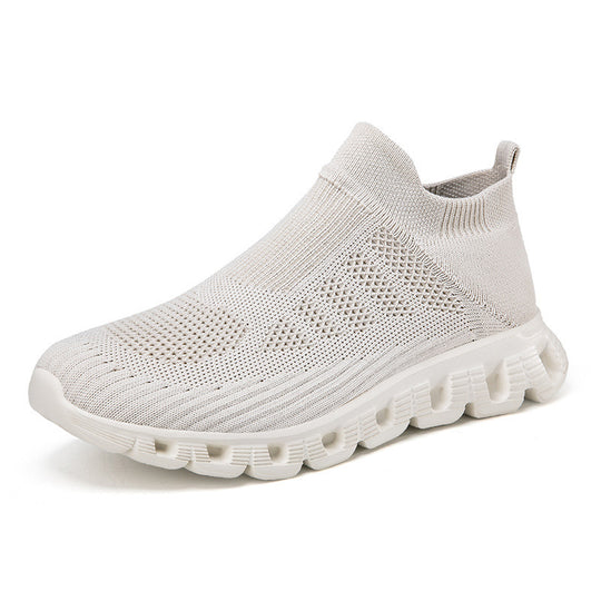 Damen Atmungsaktive Knöchelsneaker mit elastischem Obermaterial EB