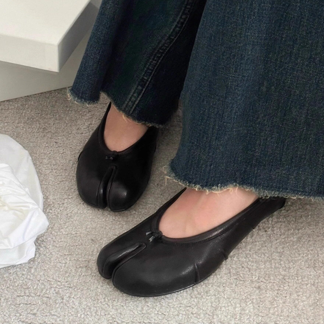 Damen elegante Ballerinas mit einzigartigem Schnitt und weichem Innenfutter EB