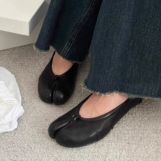 Damen elegante Ballerinas mit einzigartigem Schnitt und weichem Innenfutter EB