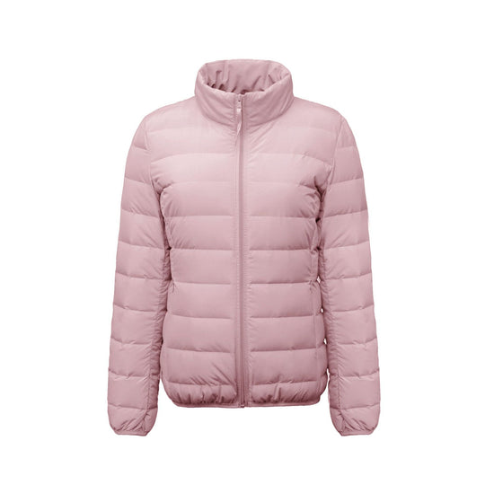 Damen Isolierte Steppjacke mit hohem Kragen und elastischen Bündchen EB