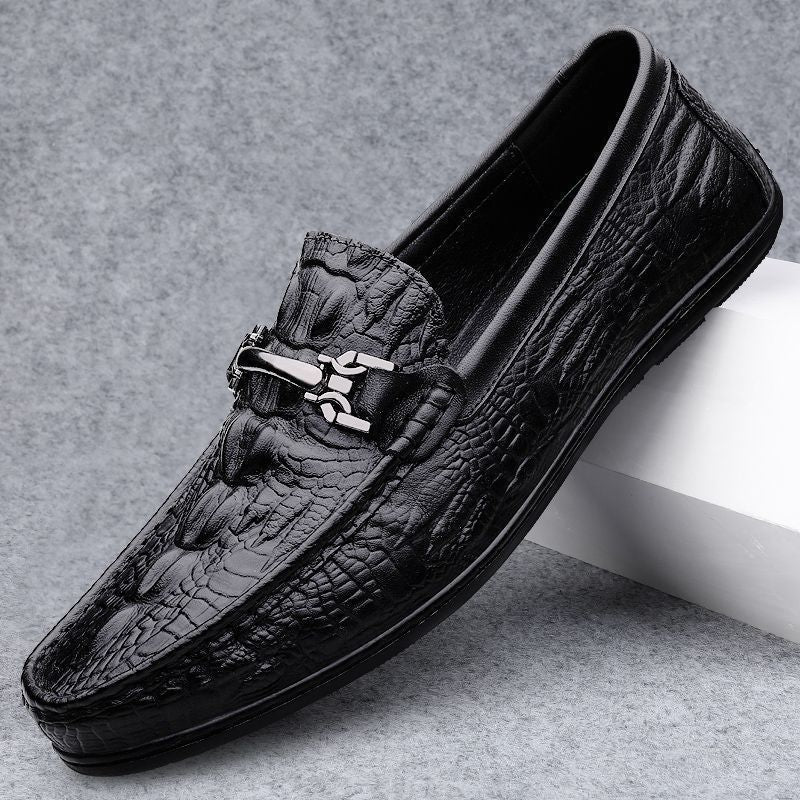 Herren Elegante Mokassins aus hochwertigem Leder mit modischem Detail EB