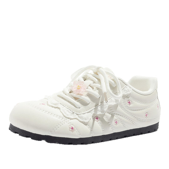 Damen Sneakers mit floralem Design und komfortabler Sohle EB
