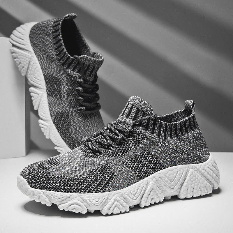 Damen Atmungsaktive Sneakers mit elastischem Obermaterial und rutschfester Sohle EB