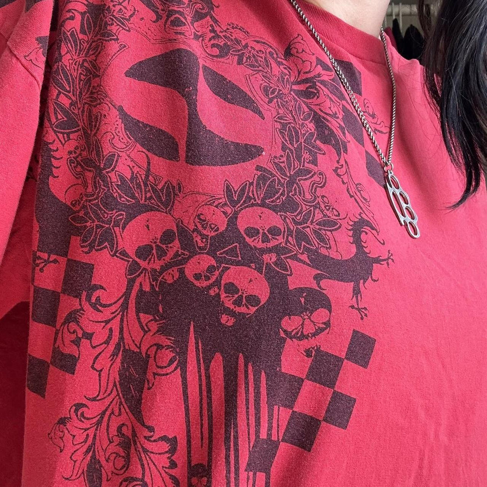 Damen lässiges Grafik-T-Shirt mit einzigartigem Motiv und lockerem Schnitt EB
