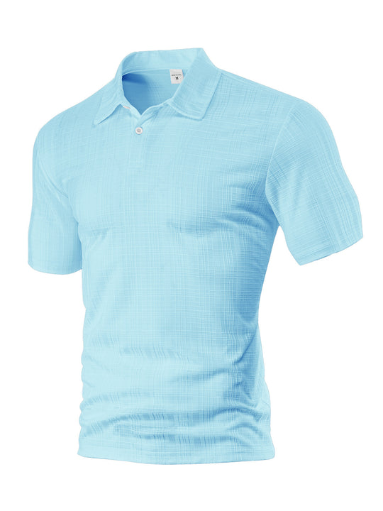 Herren Poloshirt mit strukturiertem Design und modischen Akzenten EB