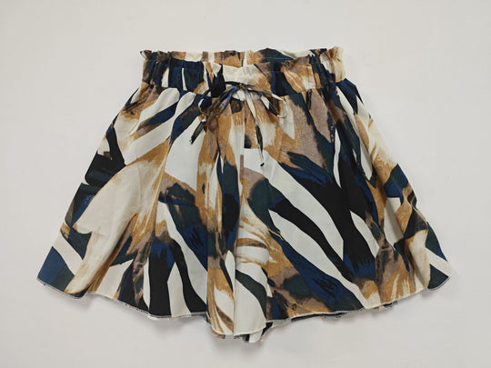 Damen Shorts mit floralem Muster und elastischem Bund EB