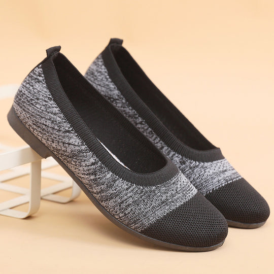 Damen Bequeme Ballerinas mit flexiblem und atmungsaktivem Obermaterial EB