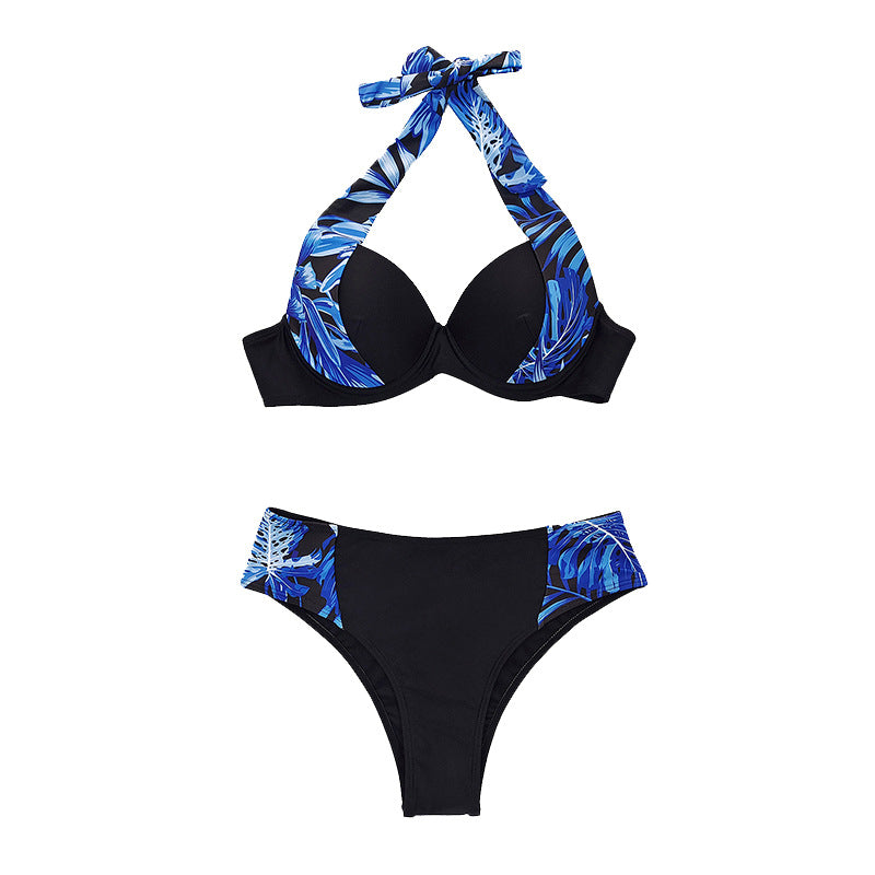 Damen Hochtaillierter Bikini mit gepolstertem Oberteil EB
