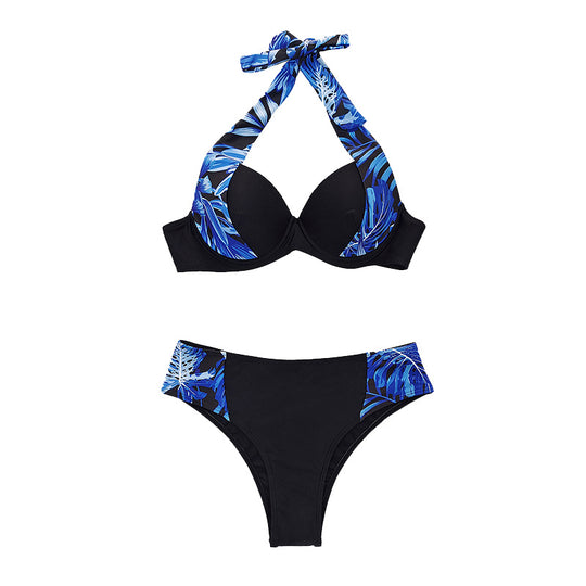 Damen Hochtaillierter Bikini mit gepolstertem Oberteil EB