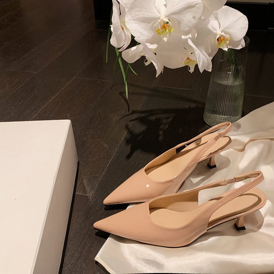 Damen Elegante Slingpumps mit Kegelabsatz EB