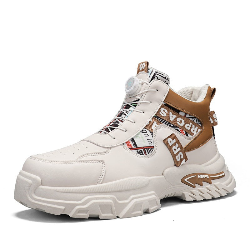 Damen Modische High-Top Sneakers mit stabiler Sohle und innovativem Schnellschnürsystem EB