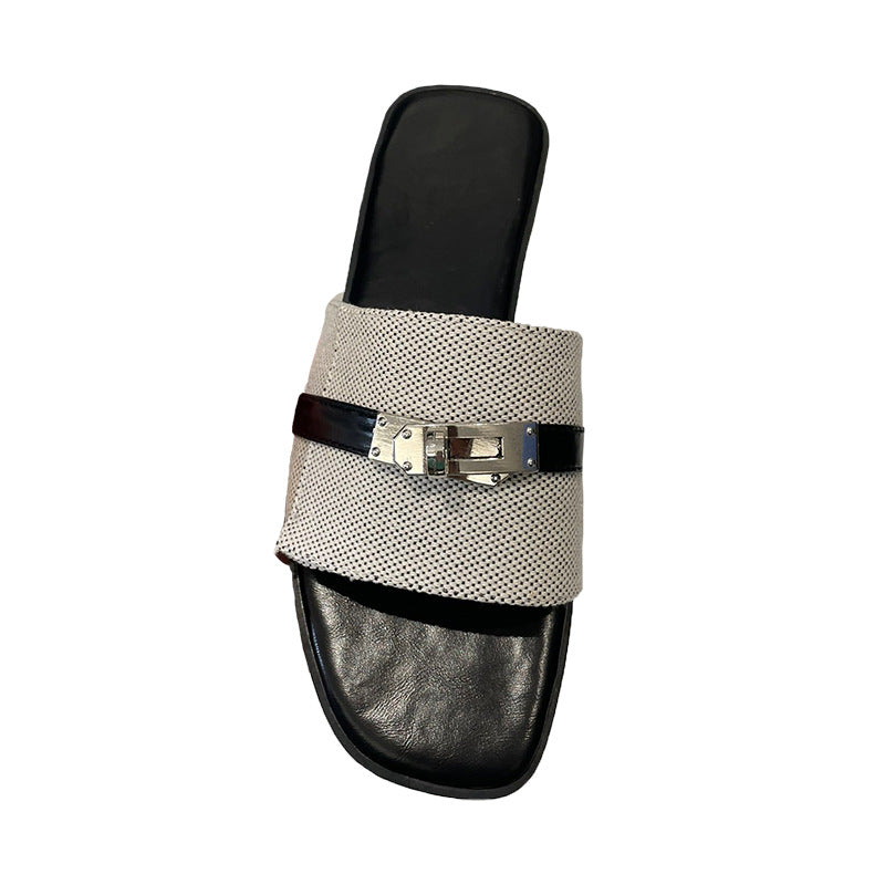 Damen elegante Sandalen mit modischem Riemendesign und strapazierfähiger Sohle EB