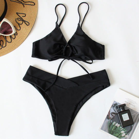 Damen Sportives Bikini-Set mit verstellbaren Trägern EB