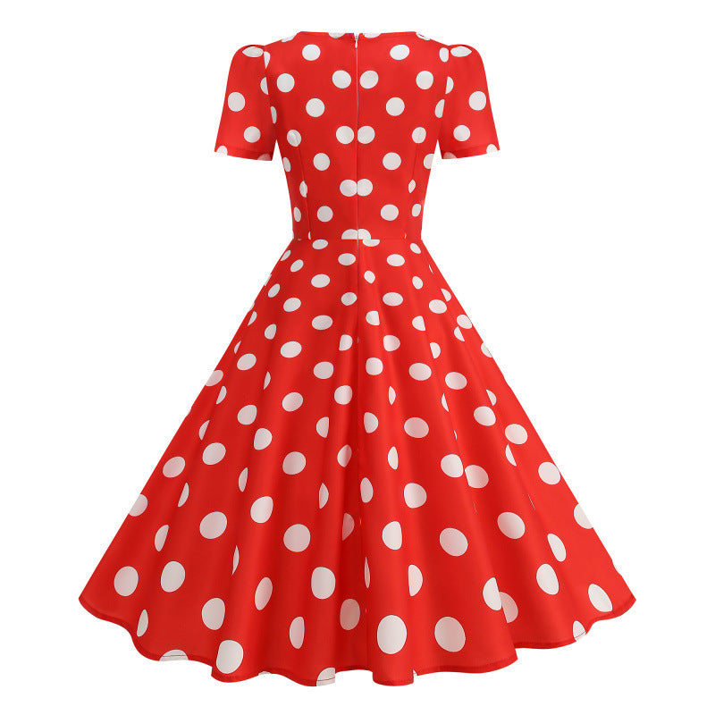 Damen Freizeitkleid mit floralem Design und schwingendem Rock EB