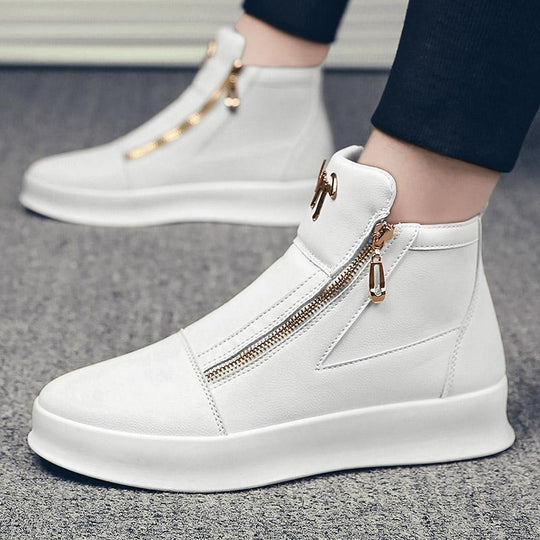 Damen Mode Stiefeletten mit Reißverschluss und gepolstertem Fußbett EB
