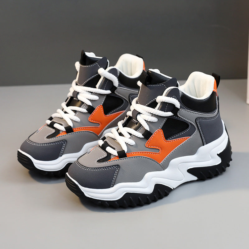 Damen sportliche High-Top Sneakers mit dämpfendem Sohlenprofil EB