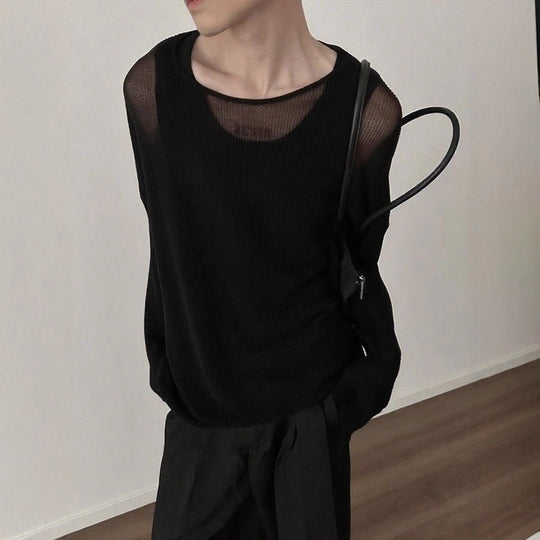 Damen Langarmshirt mit strukturiertem Rippenmuster und lässigem Schnitt EB