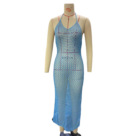 Damen Netzkleid im stylischen figurbetonten Design EB