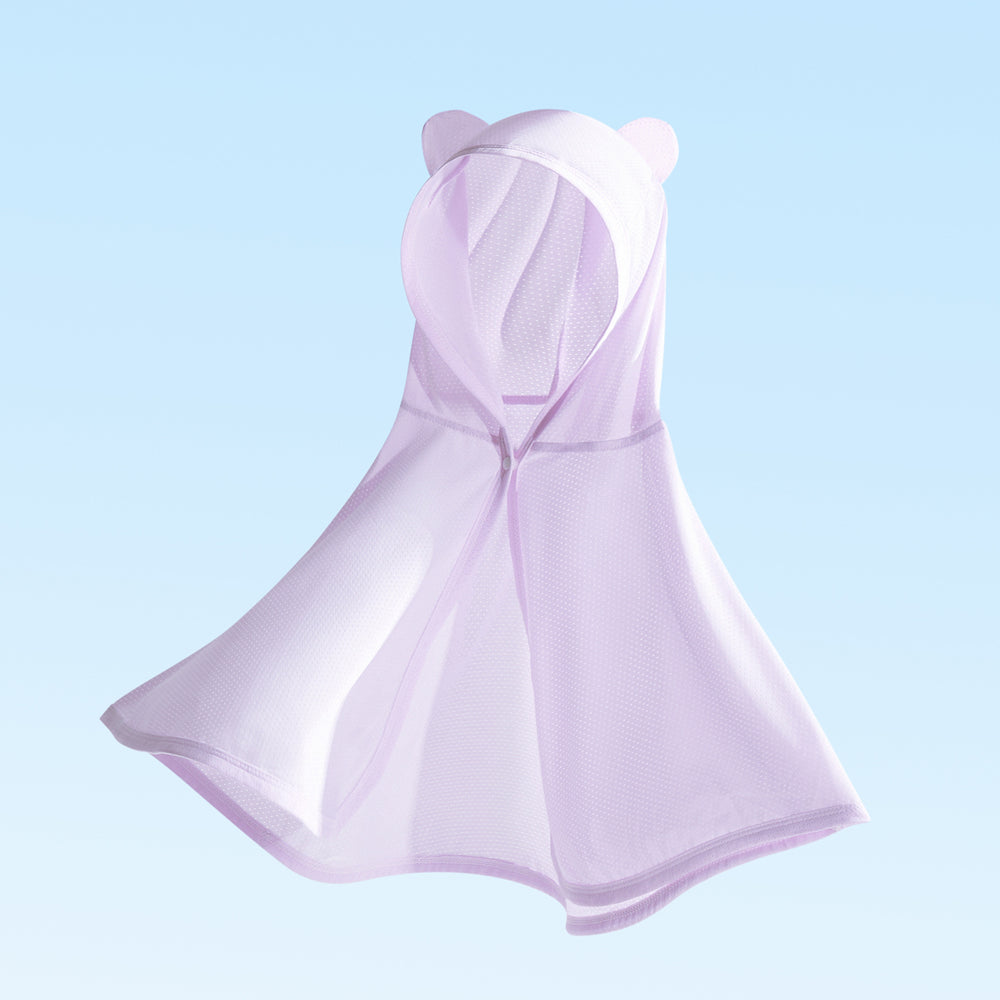 Unisex nan Kapuzensweat-Infant-Mesh-Schwimmponcho mit Bärenohren EB