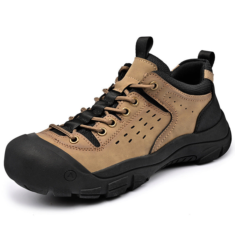 Herren robuste Trekking-Schuhe mit stoßdämpfender Sohle und atmungsaktivem Obermaterial EB