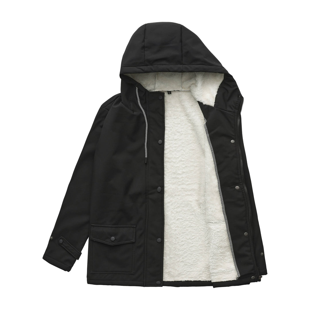 Damen wetterfeste Parkajacke mit verstellbarem Kordelzug EB