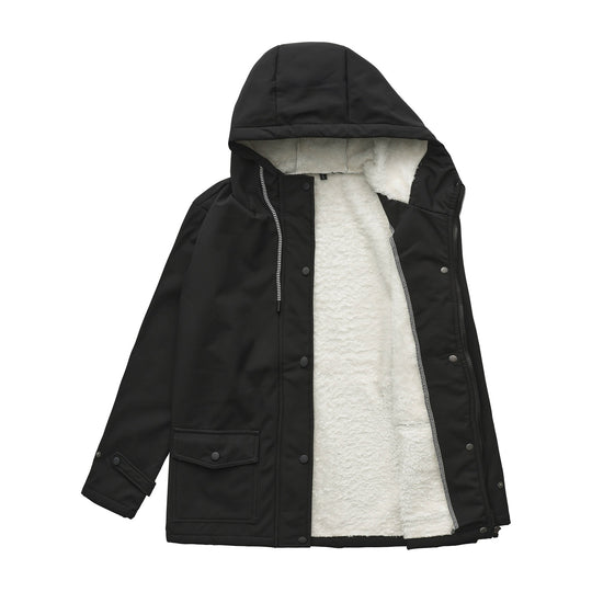 Damen wetterfeste Parkajacke mit verstellbarem Kordelzug EB