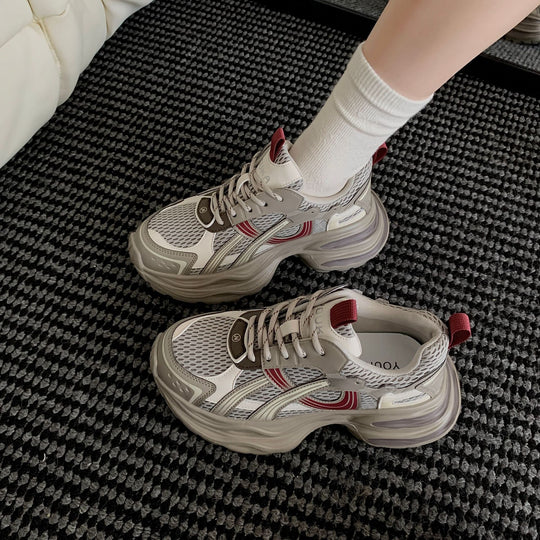 Damen Sportliche Lauf Sneakers mit atmungsaktiver Mesh-Oberfläche und komfortabler Dämpfung EB