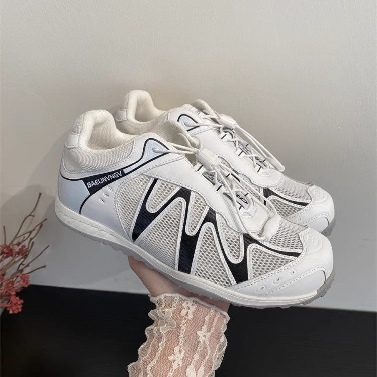Damen athletische Laufschuhe mit atmungsaktiver Mesh-Oberfläche und innovativem Schnürsystem EB
