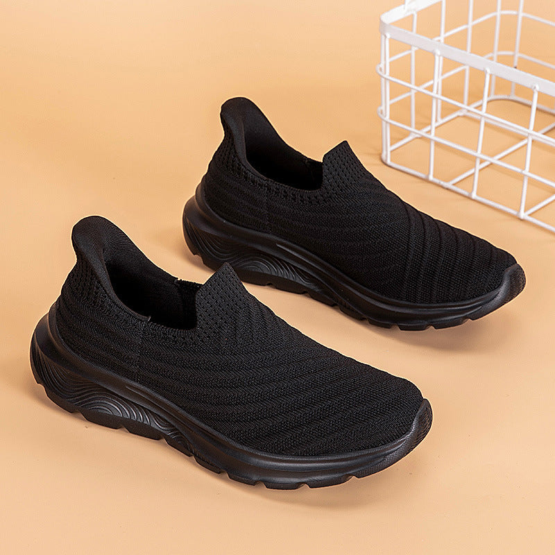Damen Sportliche Slip-On Sneakers mit Flex outsole und atmungsaktivem Obermaterial EB