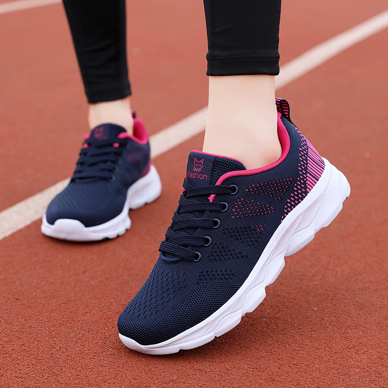 Damen Sportliche und atmungsaktive Sneakers mit flexiblem Obermaterial EB