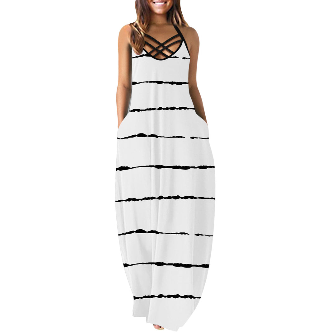 Damen Maxikleid mit trendigem Rückenausschnitt EB
