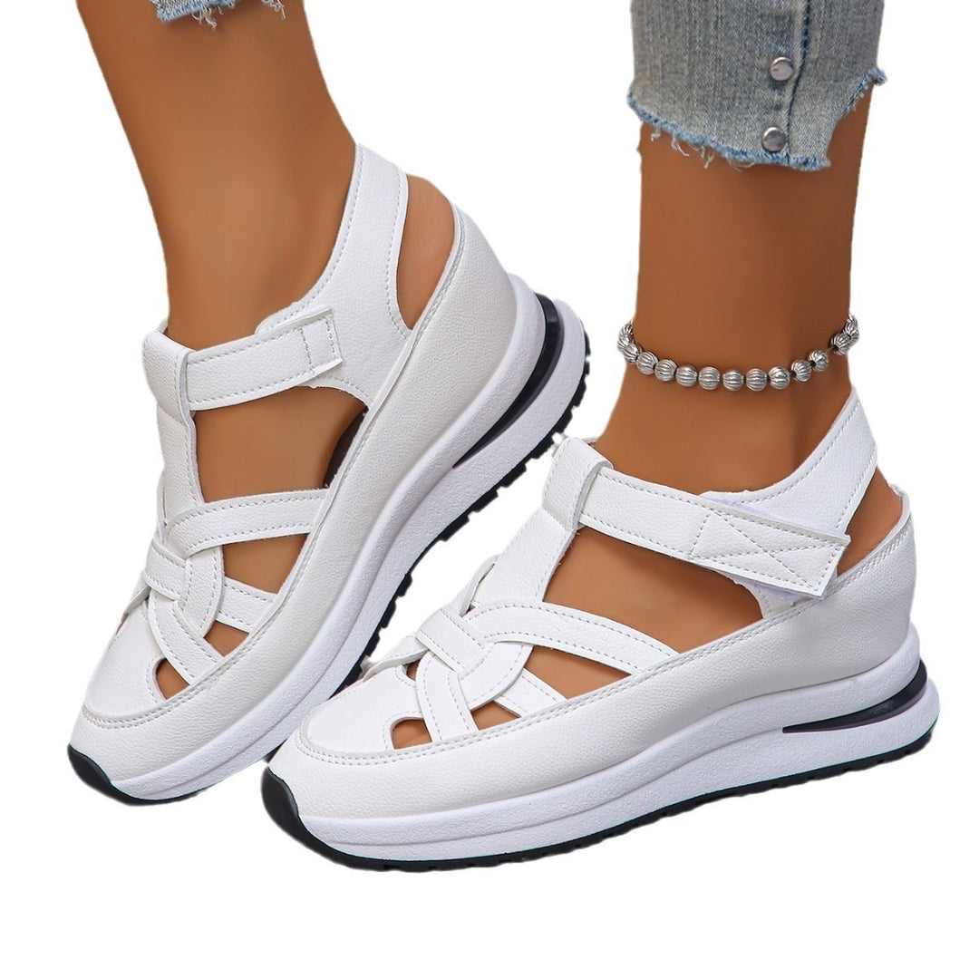 Damen Atmungsaktive Keilsandalen mit verstellbaren Riemen EB