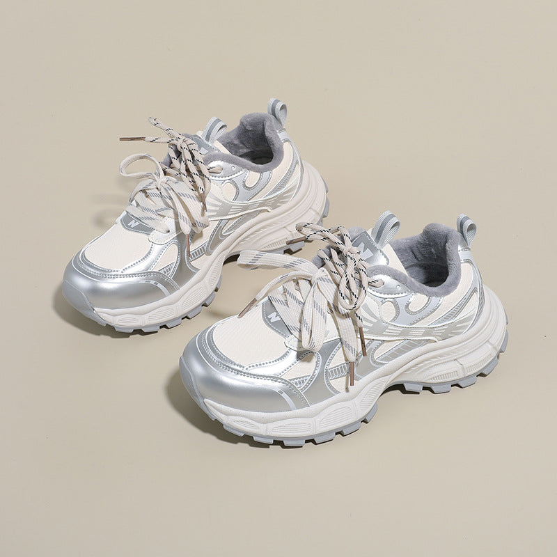 Damen Sportliche Sneakers mit dämpfendem Sohlenprofil und atmungsaktivem Mesh-Obermaterial EB