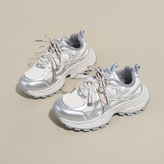 Damen Sportliche Sneakers mit dämpfendem Sohlenprofil und atmungsaktivem Mesh-Obermaterial EB