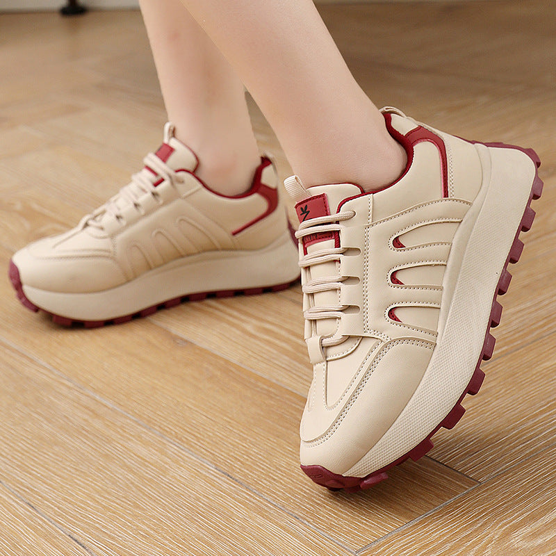 Damen sportive Chunky Sneakers mit dämpfenden Eigenschaften und flexibler Laufsohle EB