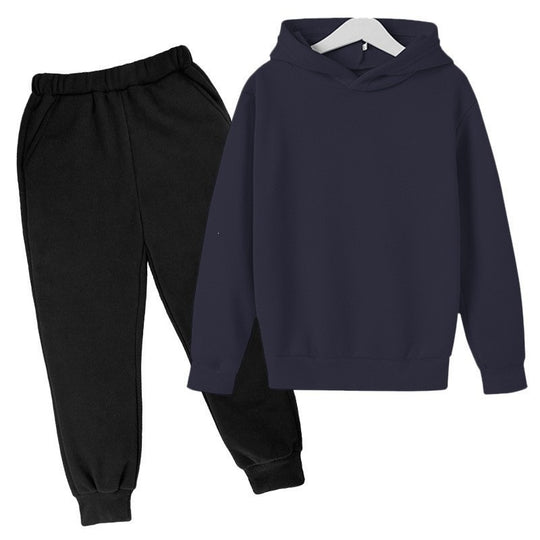 Unisex nan komfortables Hoodie und Jogger Set aus French Terry mit elastischem Bund und Rippbündchen EB