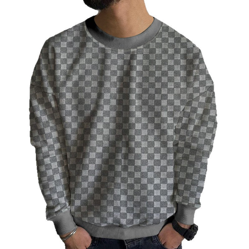 Herren modisches Sweatshirt mit strukturiertem Obermaterial und lässigem Schnitt EB