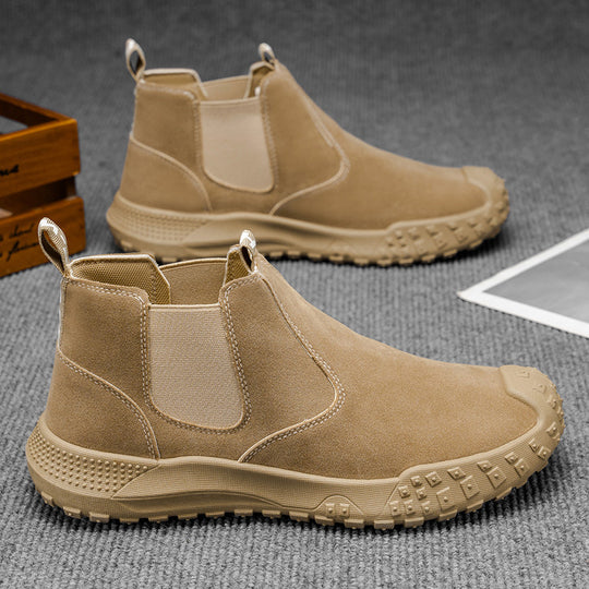 Damen Chelsea Boots mit rutschfester Profilsohle und flexiblem Schaft EB
