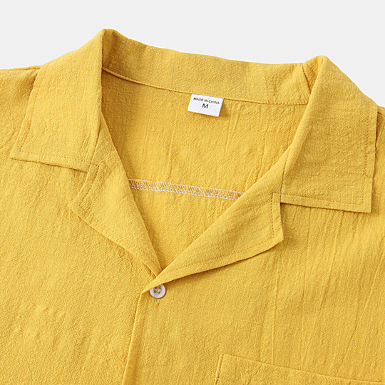 Damen Pyjama-Set aus leichtem, atmungsaktivem Stoff mit knöpfbarem Oberteil und elastischem Bund EB