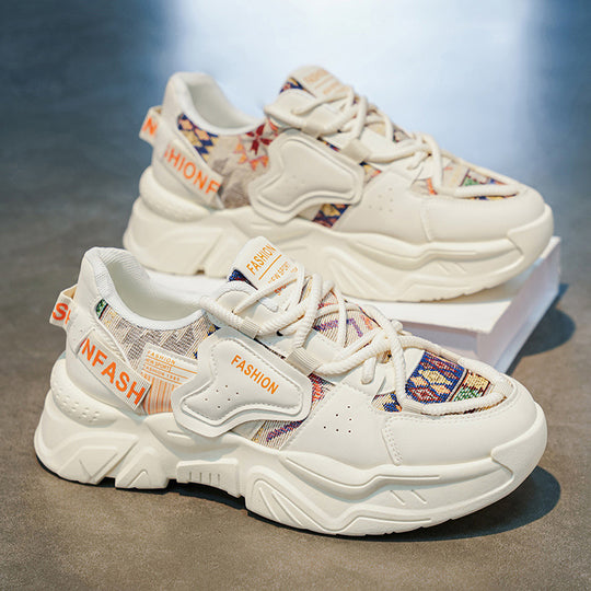 Damen Modische Chunky Sneakers mit innovativem Sohlenprofil und einzigartigem Design EB